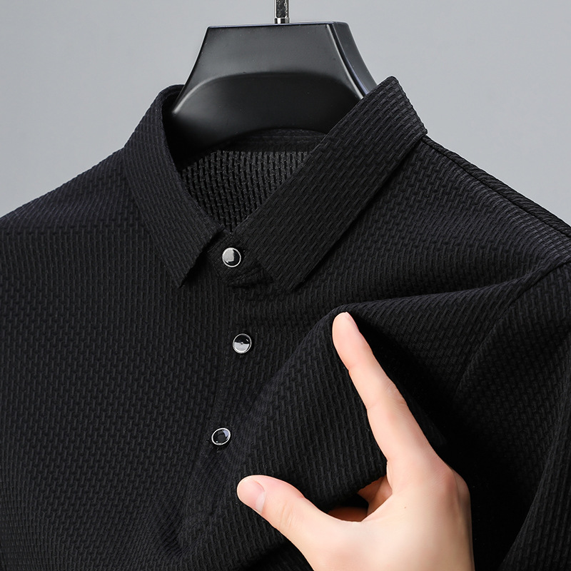 Andres | Textured Elegance Polo Shirt