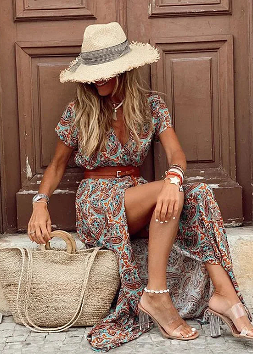 Savannah | Boho Midi Dress
