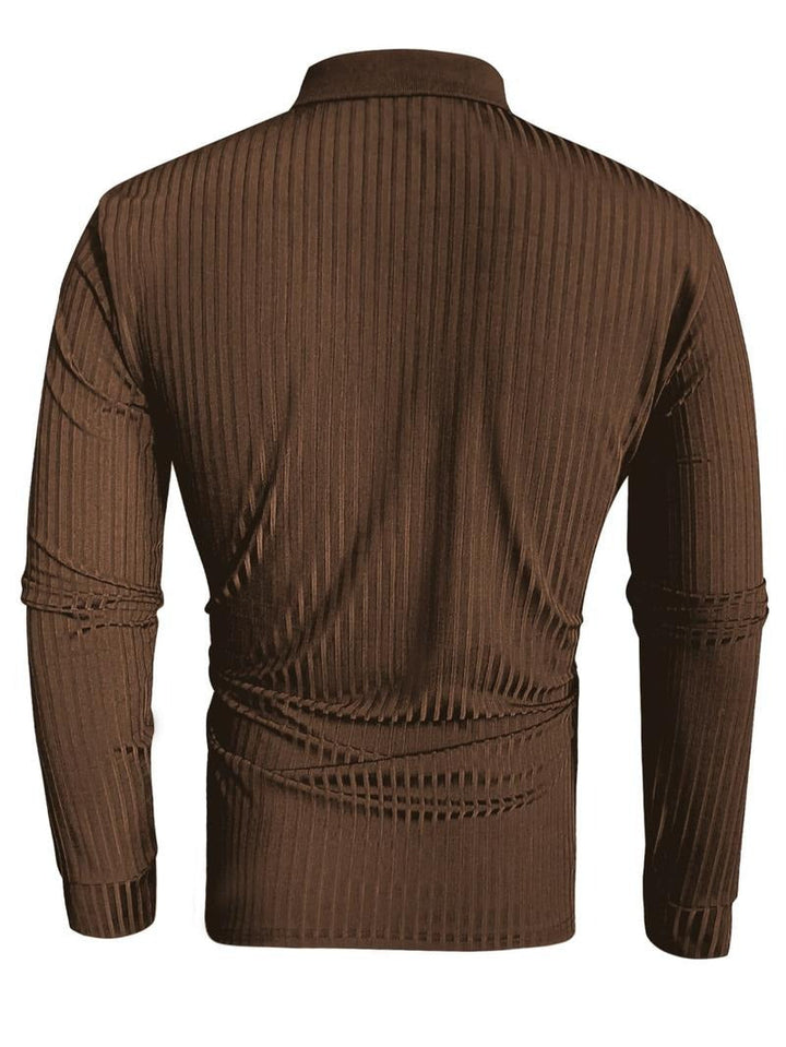 Leon | Stylish Fitted Long-Sleeve Polo