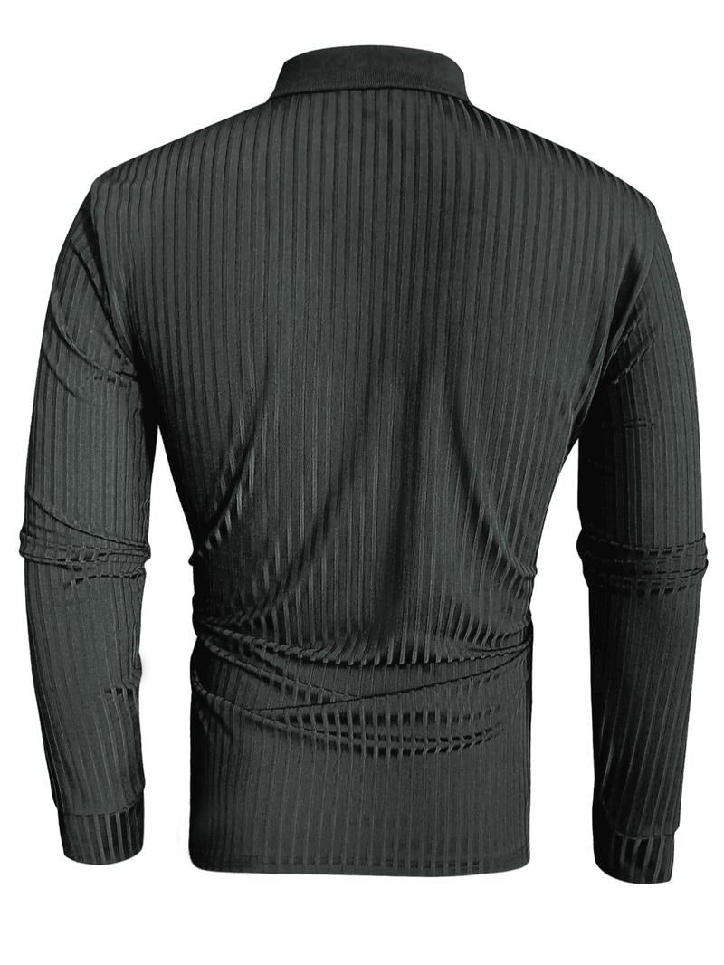 Leon | Stylish Fitted Long-Sleeve Polo
