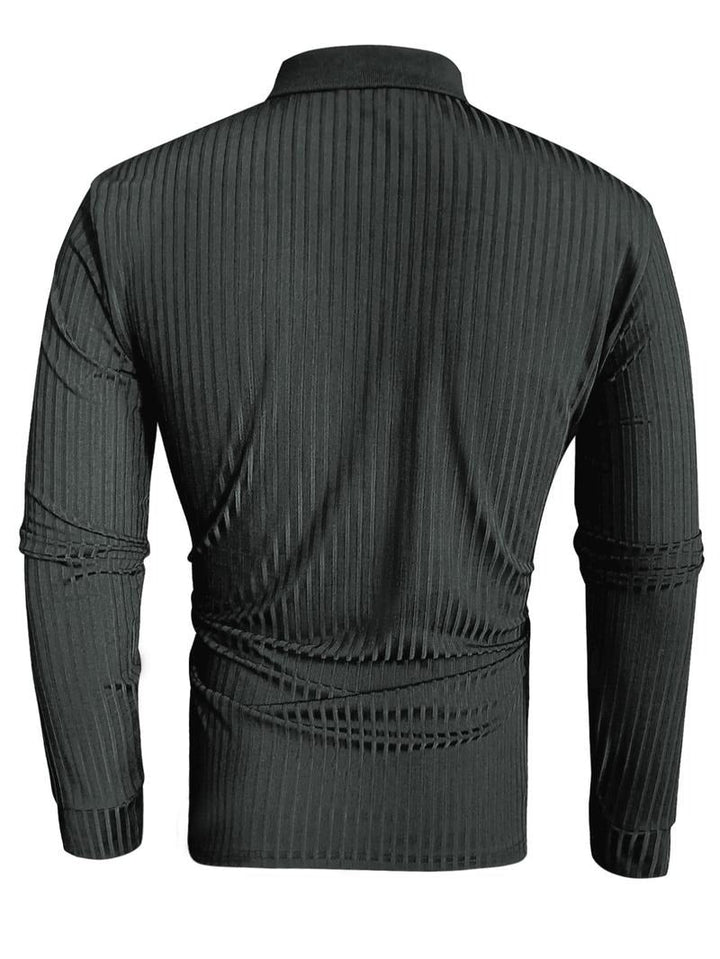 Leon | Stylish Fitted Long-Sleeve Polo