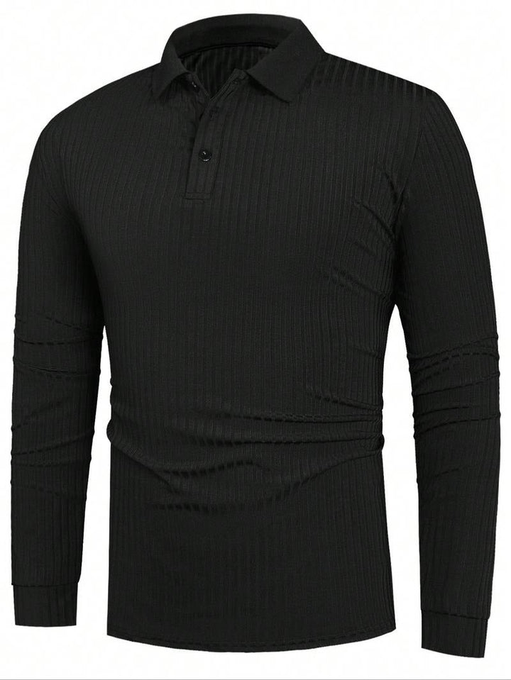 Leon | Stylish Fitted Long-Sleeve Polo