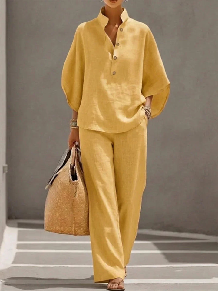 Maribel | With Batwing Sleeves and Wide Pants