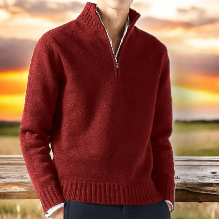 Marlowe | Classic Quarter-Zip Sweater