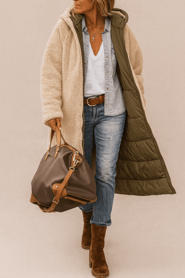 SASHA | SOFT AND  LUSH REVERSIBLE COAT