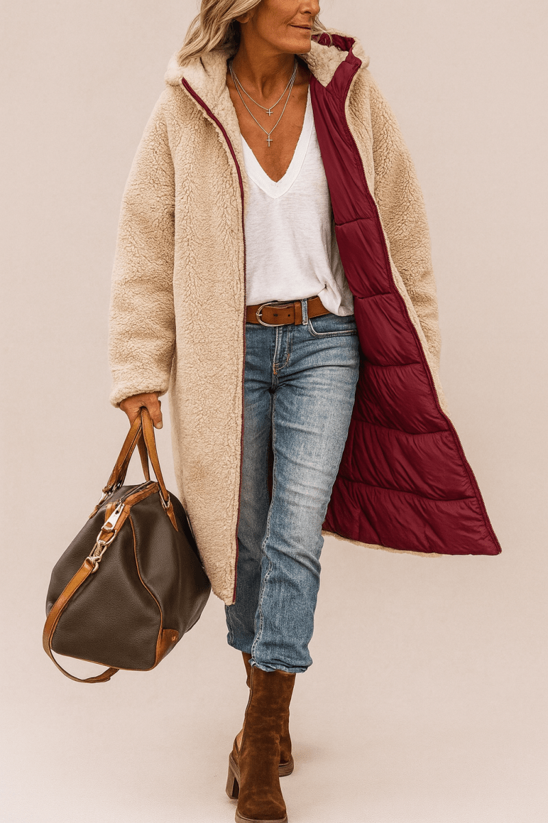 SASHA | SOFT AND  LUSH REVERSIBLE COAT
