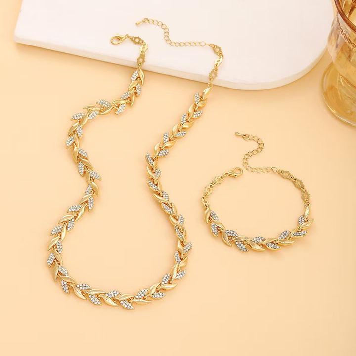Claudine | Fish Tail Necklace & Bracelet Set