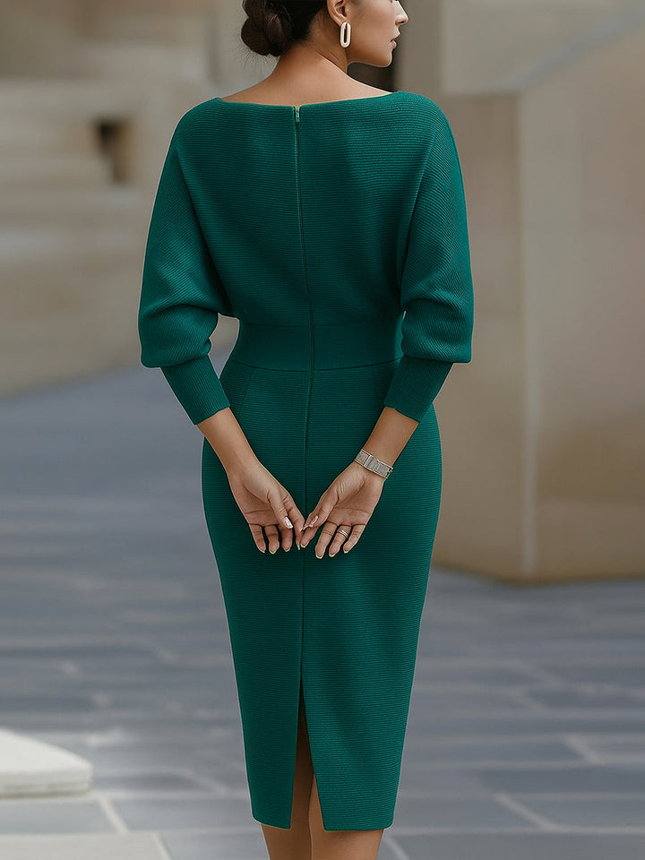 Brielle | Draped Elegant Midi Dress