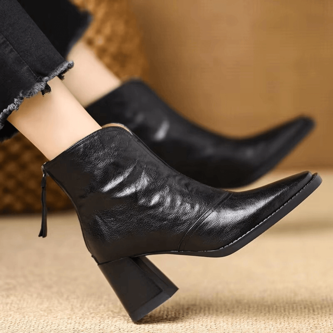 Rosalie | Luxury Mid-Heel Ankle Boots