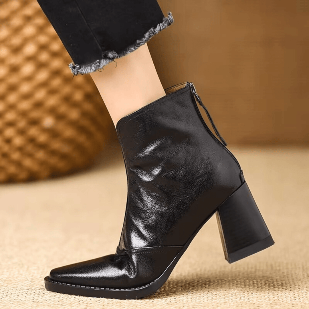 Rosalie | Luxury Mid-Heel Ankle Boots