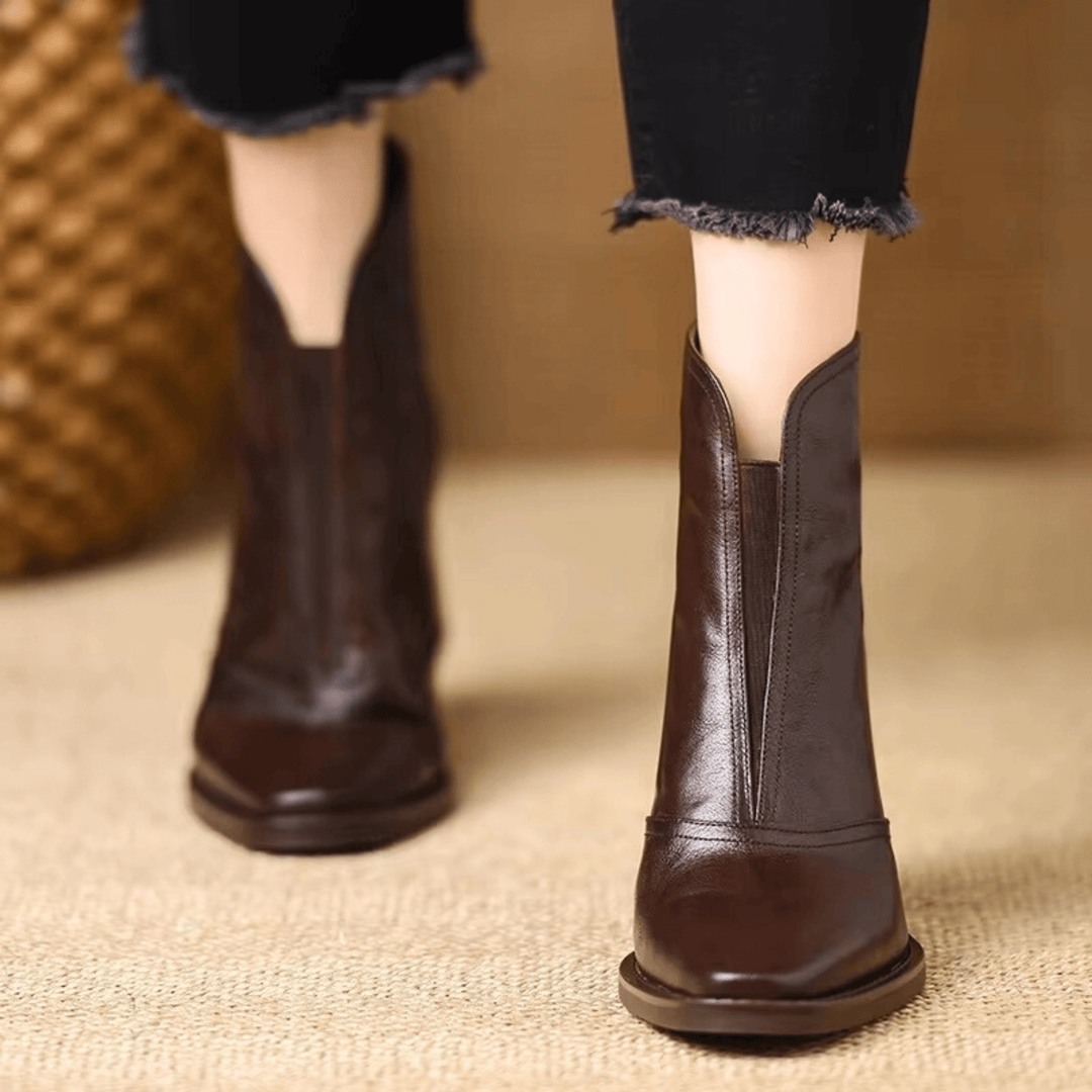 Rosalie | Luxury Mid-Heel Ankle Boots