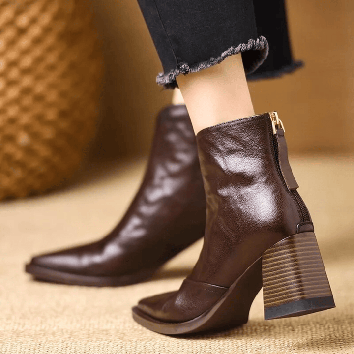 Rosalie | Luxury Mid-Heel Ankle Boots
