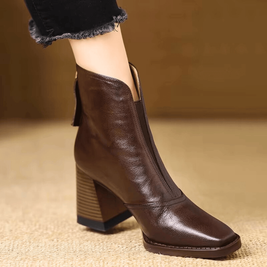 Rosalie | Luxury Mid-Heel Ankle Boots