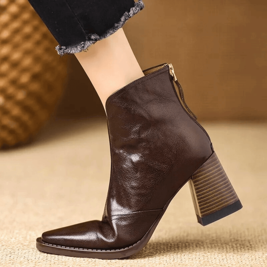 Rosalie | Luxury Mid-Heel Ankle Boots